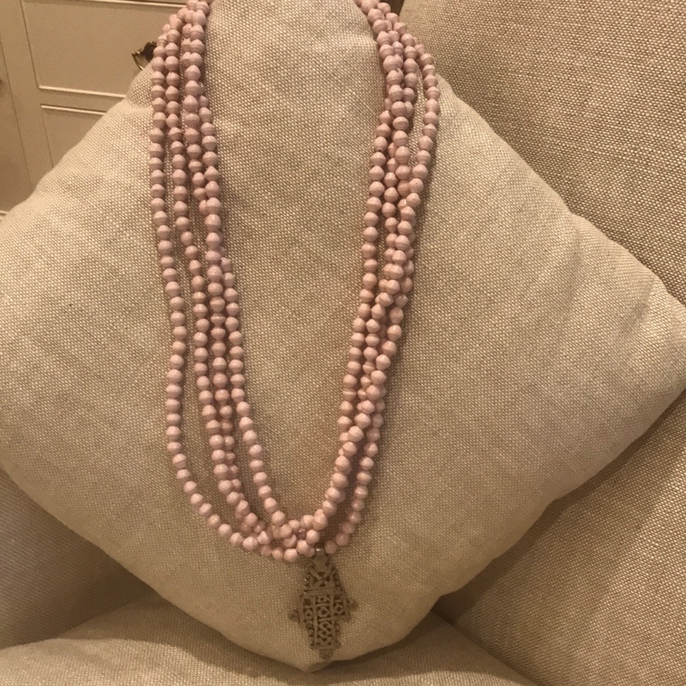 Akola Paper Pearl blush pink Ethiopian Coptic Cross Necklace ❤️🙌❤️beautiful!